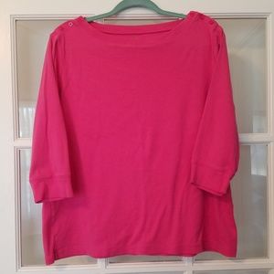 Anne Klein Plus Size magenta blouse